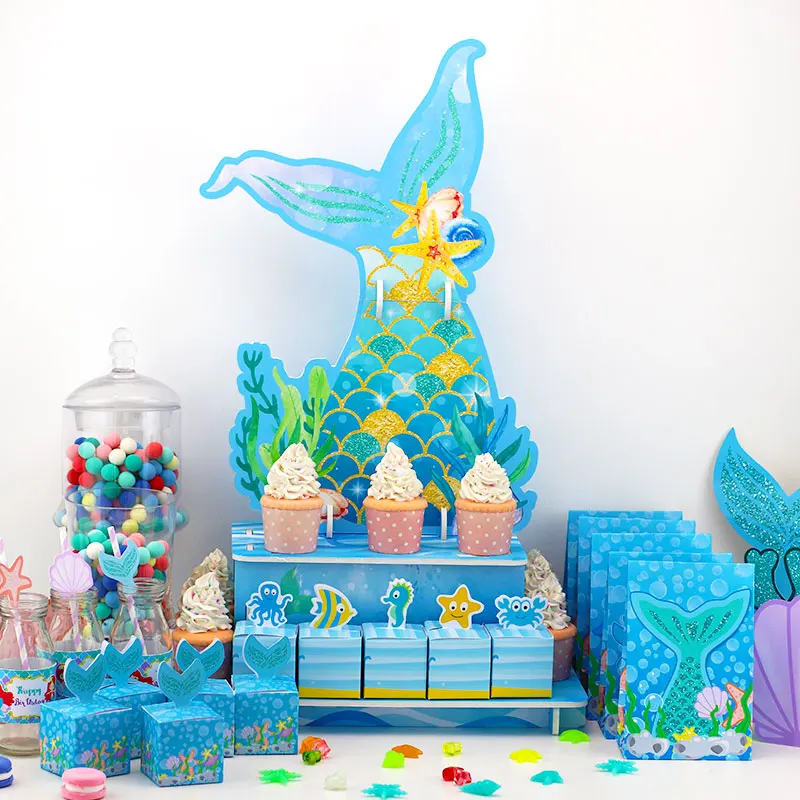 Mermaid Party Cake Topper Birthday Mermaid Favor Boxes Glitter Centerpiece Paper Cups Mermaid Party Supplies Custom-made
Mermaid Party Cake Topper Birthday Mermaid Favor Boxes Glitter Centerpiece Paper Cups Mermaid Party Supplies Custom-made