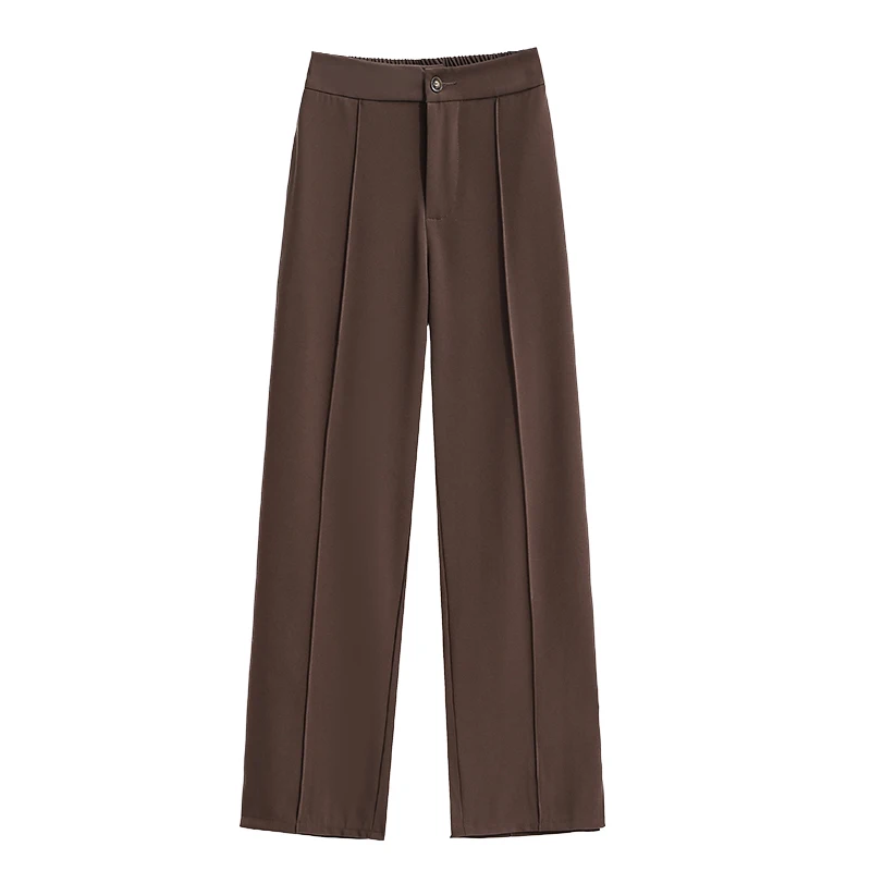 Women's Fashion Brown Oversize Wide Leg Pants Vintage 2021 Autumn High Waist Pant Loose Office Ladies Trouser Female Clothes
Women's Fashion Brown Oversize Wide Leg Pants Vintage 2021 Autumn High Waist Pant Loose Office Ladies Trouser Female Clothes