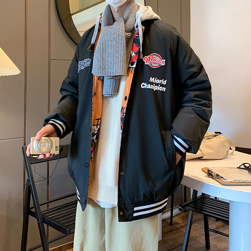 Men bomber jacket reversible Anime Printed windbreaker japanese fashion streetwear oversized hippie lightweight couple clothes
Men bomber jacket reversible Anime Printed windbreaker japanese fashion streetwear oversized hippie lightweight couple clothes