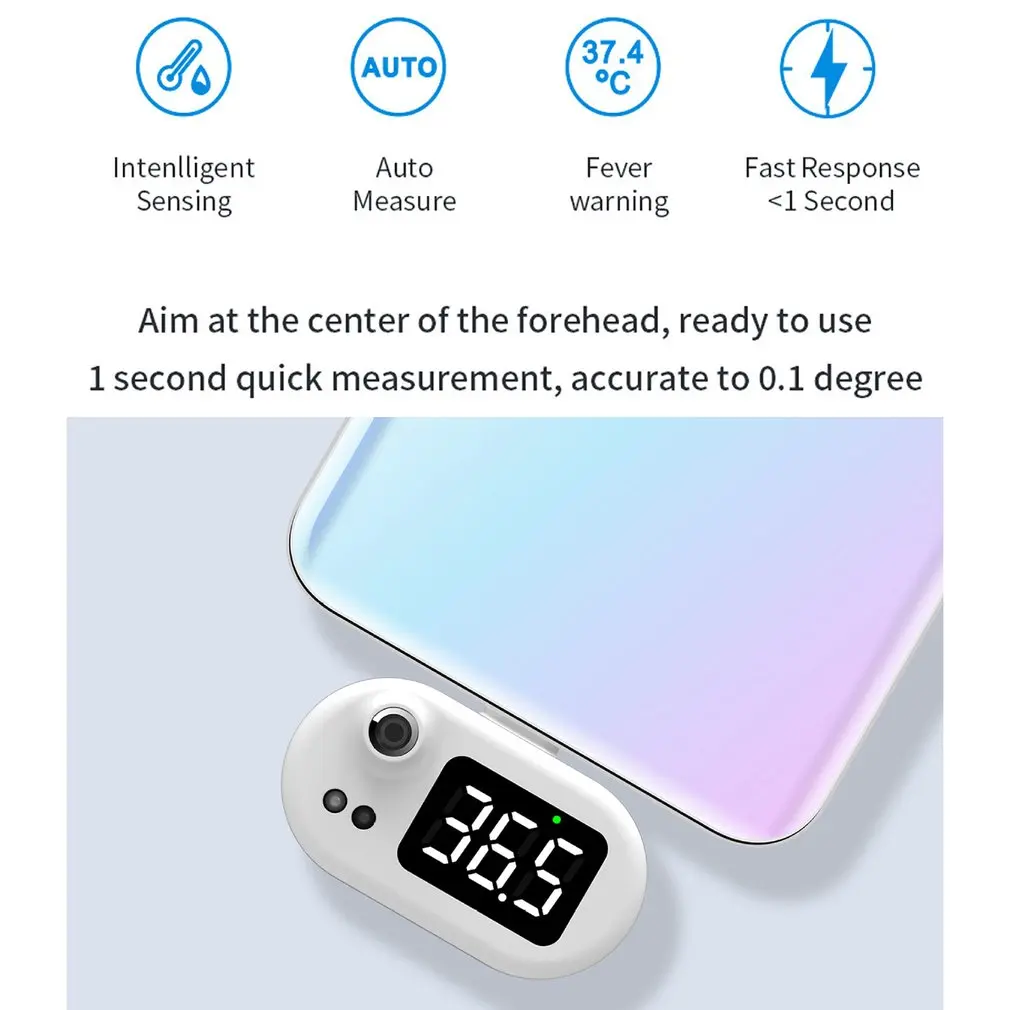 Usb Intelligent Mini Mobile Phone Thermometer Health Care Convenient Infrared Electronic Digital Thermometer
Usb Intelligent Mini Mobile Phone Thermometer Health Care Convenient Infrared Electronic Digital Thermometer