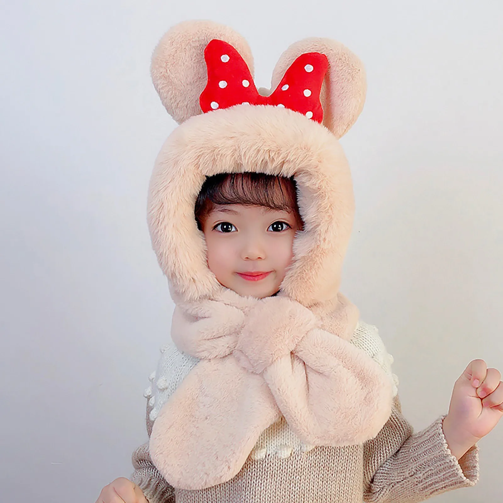 Children's Winer Bomber Hats Sweet Cute Bowknot Bomber Hats With Scarf Outdoor Keep Warm Bomber Hats For Girls chapeau femme
Children's Winer Bomber Hats Sweet Cute Bowknot Bomber Hats With Scarf Outdoor Keep Warm Bomber Hats For Girls chapeau femme