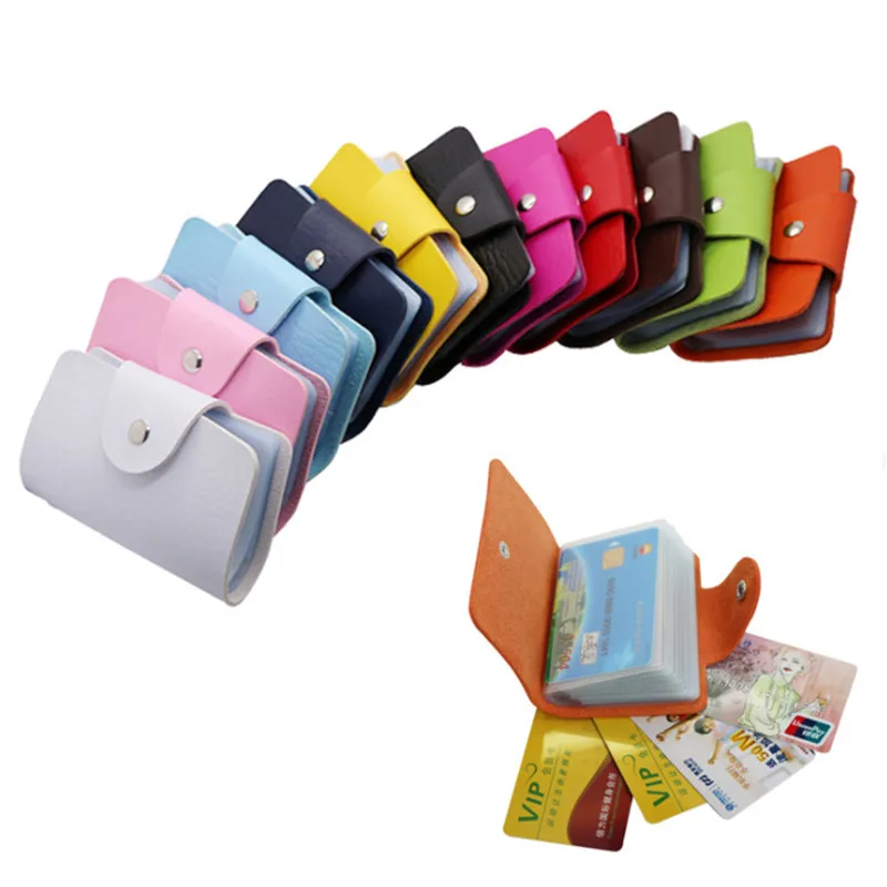 New PU Leather Function 24 Bits Card Case Business Card Holder Men Women Credit Passport Card Bag ID Passport Card Wallet
New PU Leather Function 24 Bits Card Case Business Card Holder Men Women Credit Passport Card Bag ID Passport Card Wallet