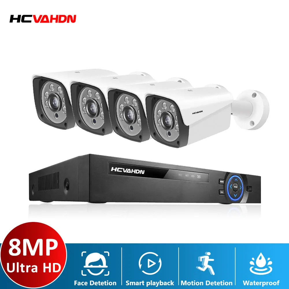 4pcs 8MP AHD Camera System Set Kit Outdoor Night Vision Video Surveillance Bullet Camera Home Security Cameras System Kits
4pcs 8MP AHD Camera System Set Kit Outdoor Night Vision Video Surveillance Bullet Camera Home Security Cameras System Kits