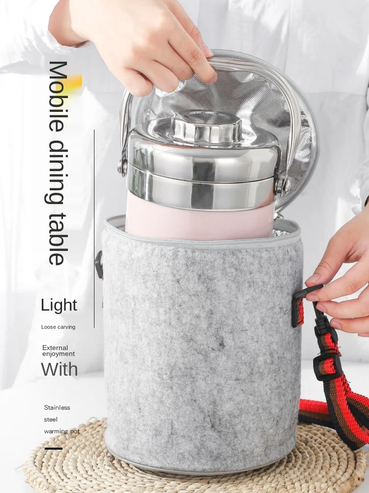 Stainless steel insulated bucket long insulated lunch box 2/3/ multi-layer large capacity adult student lunch box rice bucket
Stainless steel insulated bucket long insulated lunch box 2/3/ multi-layer large capacity adult student lunch box rice bucket