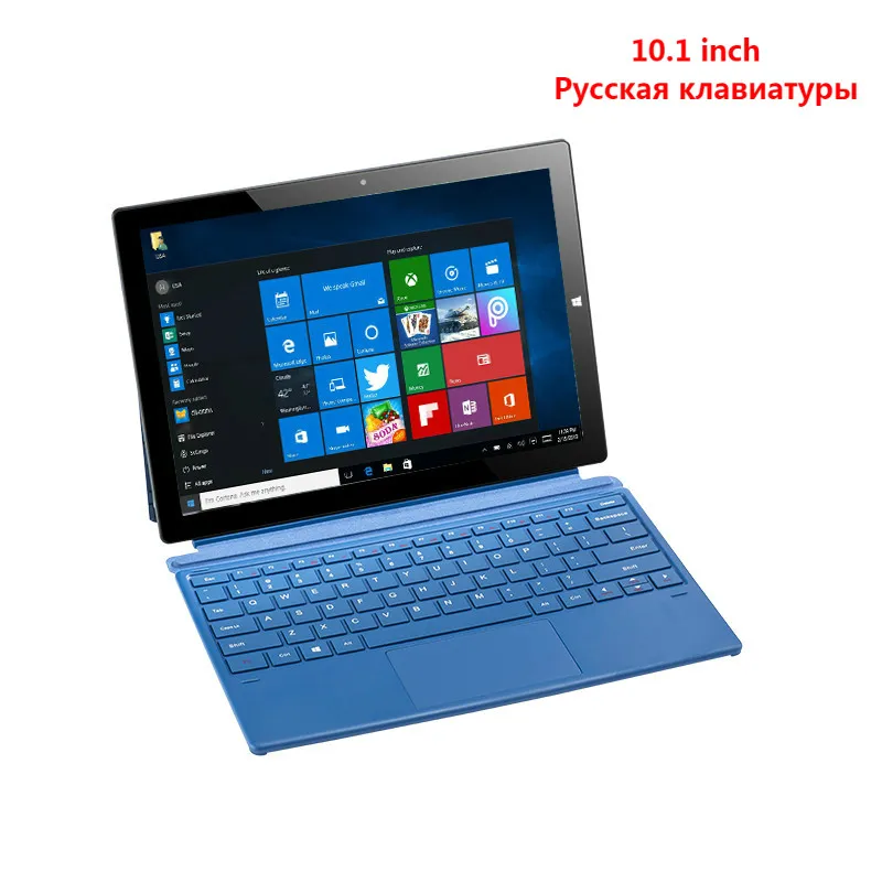 

2021 Cheap 2 in 1 Tablet Notebook Laptop 10.1" Intel Celeron N3450 6GB RAM 64GB ROM WIFI Windows 10 Tablets PC Russian Keyboard