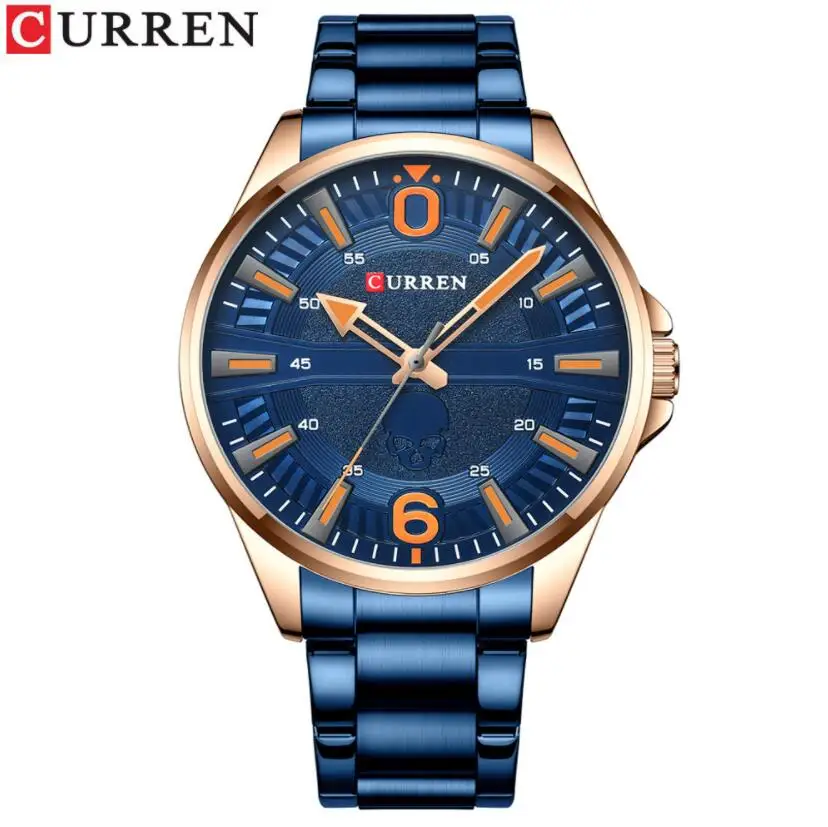 CURREN Top Brand Watches Mens Steel Band Business Waterproof Clock Date Quartz Wrist Watch
CURREN Top Brand Watches Mens Steel Band Business Waterproof Clock Date Quartz Wrist Watch