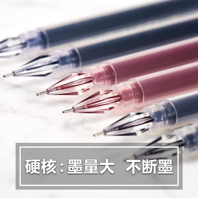 12pc New Gel Pen 0.38mm Diamond Head Full Needle Student Water-based Carbon Black Stationery Ink Pens for School
12pc New Gel Pen 0.38mm Diamond Head Full Needle Student Water-based Carbon Black Stationery Ink Pens for School