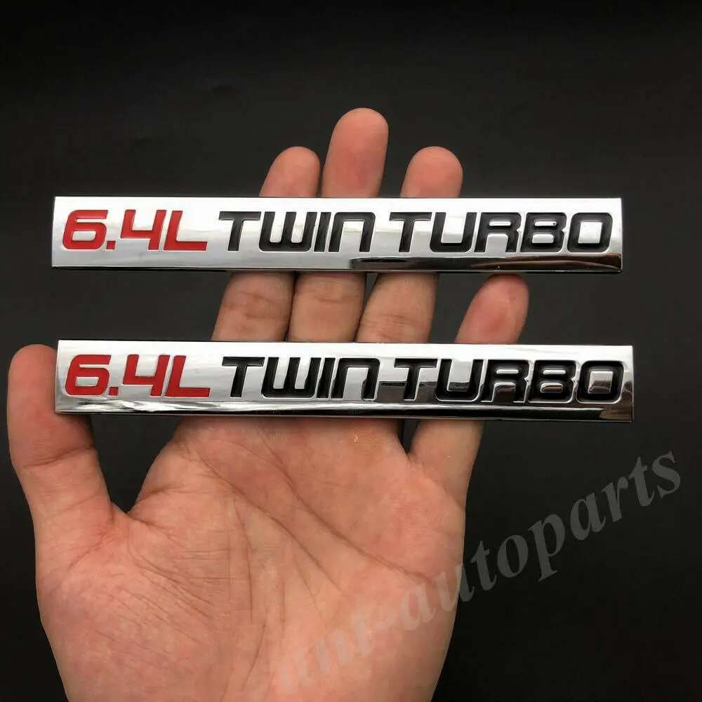 2pcs Metal Chrome 6.4L Twin Turbo Engine Car Trunk Emblem Badge Decals Sticker
2pcs Metal Chrome 6.4L Twin Turbo Engine Car Trunk Emblem Badge Decals Sticker