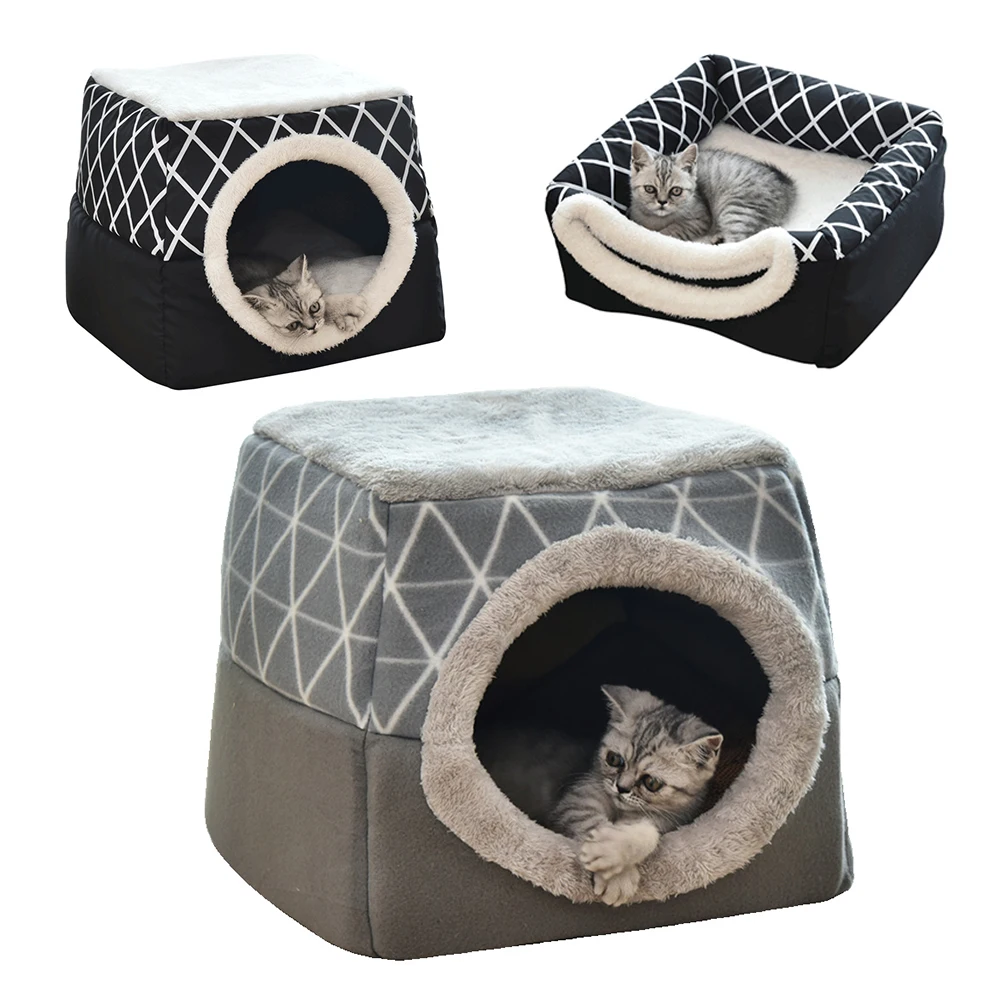 Foldable Soft Warm Closed Type Pet Cat House for Small Dogs Sleeping Mat Pad Pet Supplies All Season General
Foldable Soft Warm Closed Type Pet Cat House for Small Dogs Sleeping Mat Pad Pet Supplies All Season General