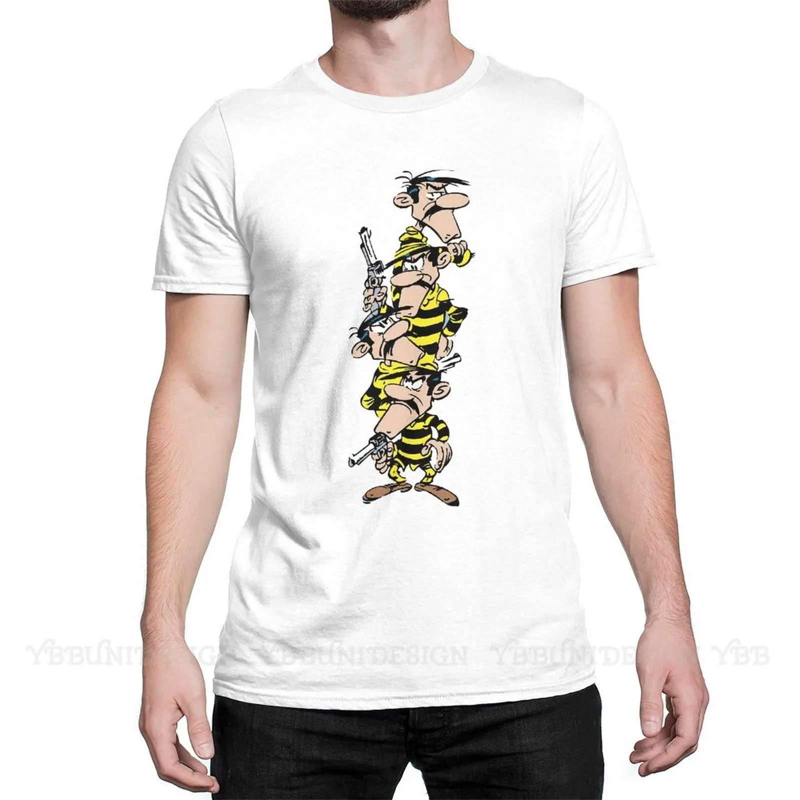 Lucky Luke Cowboy Romantic Adventure New Arrival T-Shirt The Dalton Color Design Crewneck Cotton O NECK Short Sleeved Adult Tee
Lucky Luke Cowboy Romantic Adventure New Arrival T-Shirt The Dalton Color Design Crewneck Cotton O NECK Short Sleeved Adult Tee