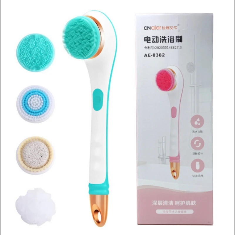 Electric Bathing Brush With Long Handle Charging Model Silicone Bath Brush Massage Rose Back Bath Meter
Electric Bathing Brush With Long Handle Charging Model Silicone Bath Brush Massage Rose Back Bath Meter