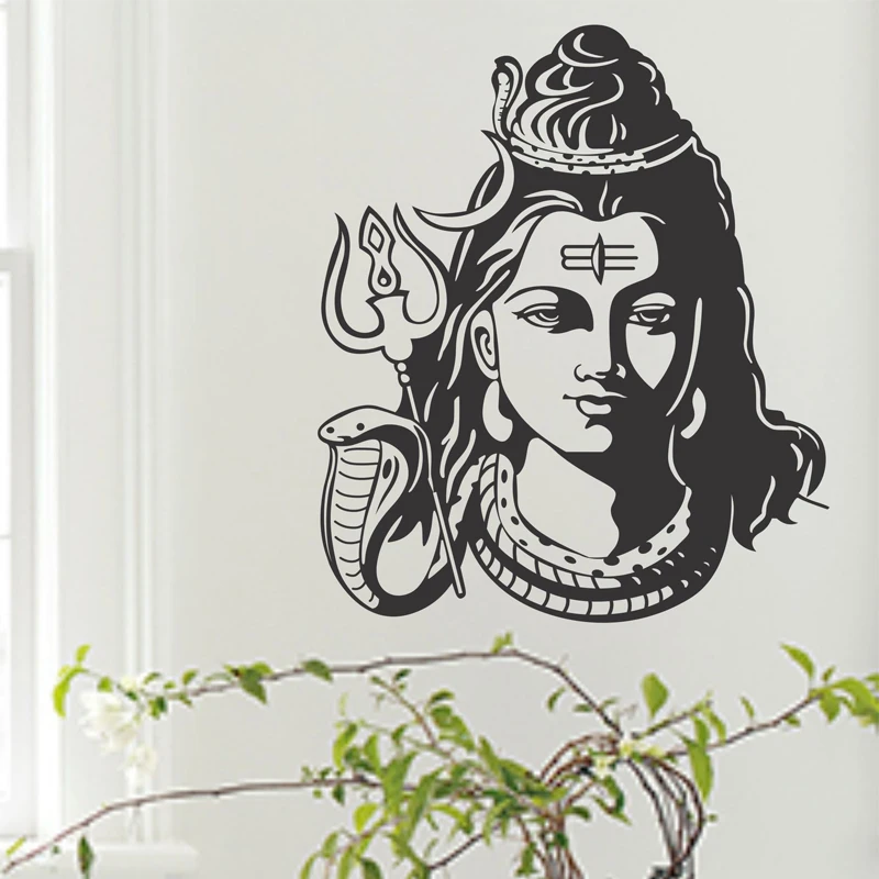 Виниловая наклейка God Shiva из Индии и индуийской религии домашний декор настенные