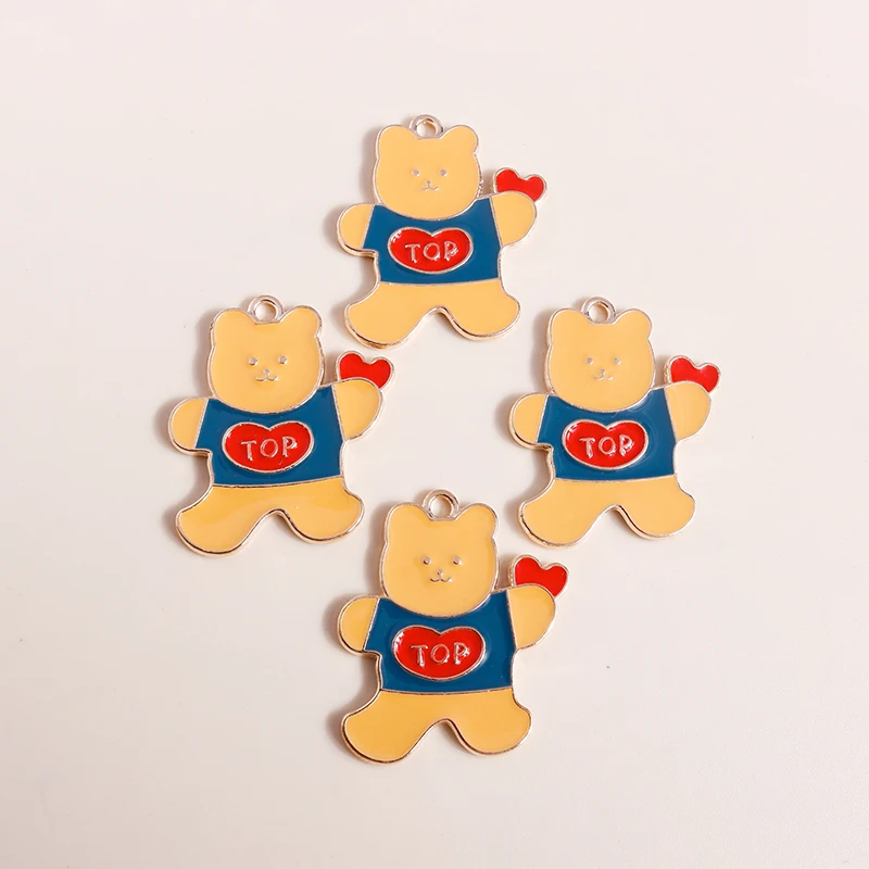 10pcs 26*29mm Cute Cartoon Hearts Bears Charms for Necklaces Earrings Making Accessories Animal Charms diy Jewelry Findings
10pcs 26*29mm Cute Cartoon Hearts Bears Charms for Necklaces Earrings Making Accessories Animal Charms diy Jewelry Findings