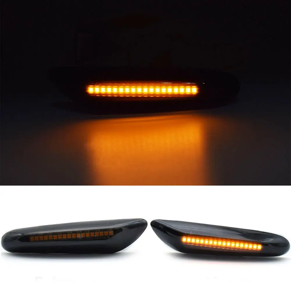 2pcs Dynamic Led Side Marker Turn Signal Sequential Blinker Light For Bmw E60 E61 E81 E82 E87 E88 E90 E92 E93
2pcs Dynamic Led Side Marker Turn Signal Sequential Blinker Light For Bmw E60 E61 E81 E82 E87 E88 E90 E92 E93