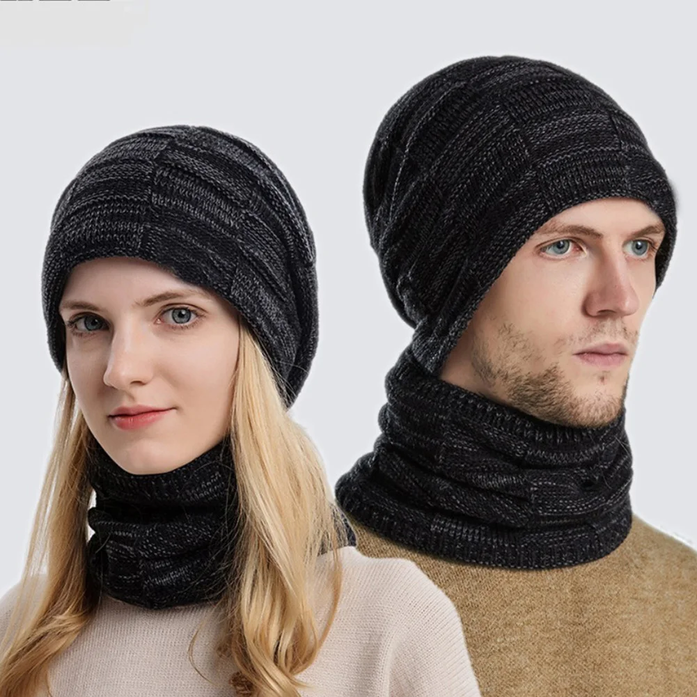 Hot Sell Winter 2-Piece Hat And Scarf Set For Men Women Knitted Beanie Hat Neck Scarf Warm Solid Skull Collar Set Accessories
Hot Sell Winter 2-Piece Hat And Scarf Set For Men Women Knitted Beanie Hat Neck Scarf Warm Solid Skull Collar Set Accessories