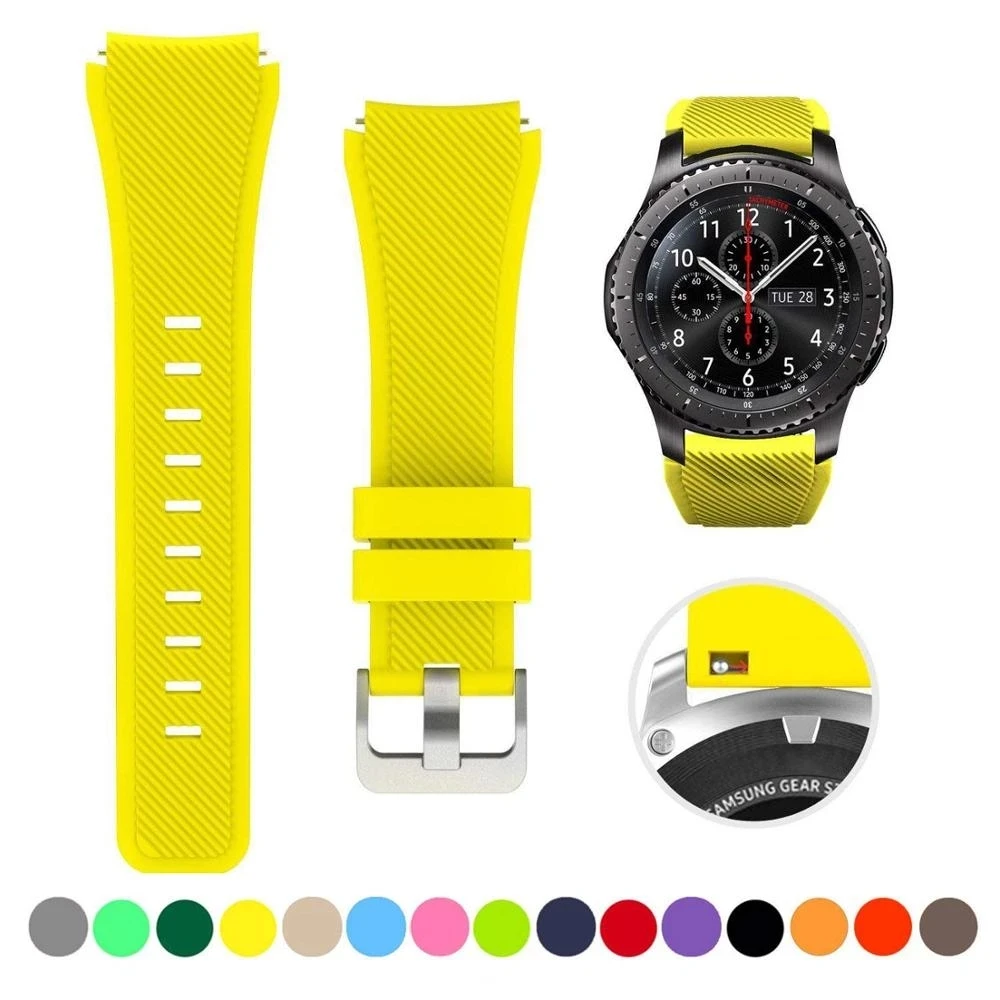 Strap For Samsung galaxy watch 3 46mm Gear S3 Frontier amazfit bip/active bracelet 20/22mm watch band Huawei watch gt 2/2e 42mm
Strap For Samsung galaxy watch 3 46mm Gear S3 Frontier amazfit bip/active bracelet 20/22mm watch band Huawei watch gt 2/2e 42mm