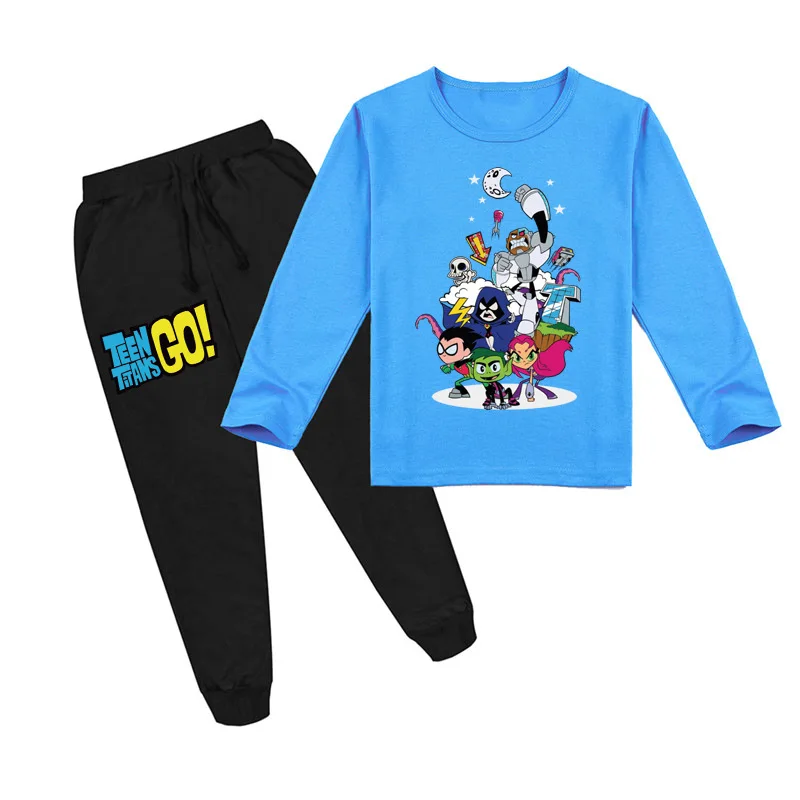 Z&Y 2-16 New Teen Titan Go T Shirt+Pants 2pcs Sets Kids Casual Suits Casual Teenager Boys Tops Tees Set Toddler Girls Tracksuits
Z&Y 2-16 New Teen Titan Go T Shirt+Pants 2pcs Sets Kids Casual Suits Casual Teenager Boys Tops Tees Set Toddler Girls Tracksuits