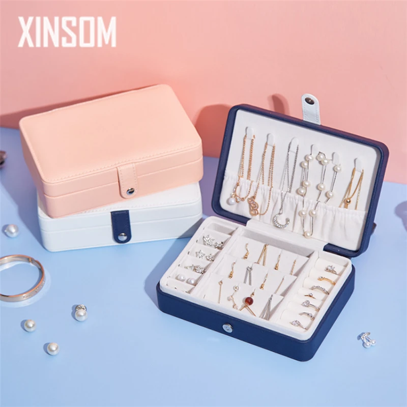 XINSOM Mini Travel Jewelry Organizer Box Storage Case Portable PU Leather Earrings Rings Necklaces Jewelry Case Organizer Casket
XINSOM Mini Travel Jewelry Organizer Box Storage Case Portable PU Leather Earrings Rings Necklaces Jewelry Case Organizer Casket