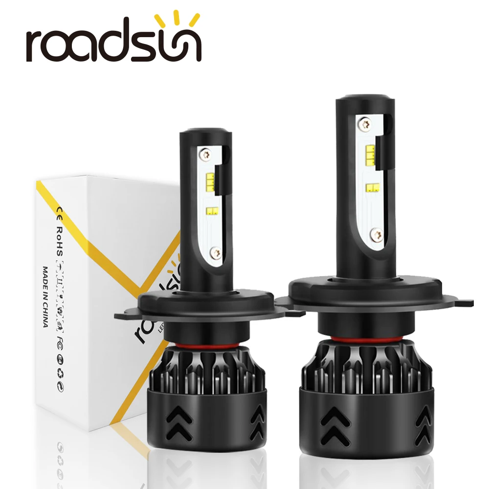 Светодиодные лампы головного света Roadsun, H4, H7, H11, H1, лампы 9005, 9006, HB3, HB4, с чипами ZES, 12 В, 24 В, 6000 К, супер яркие автомобильные лампы
Светодиодные лампы головного света Roadsun, H4, H7, H11, H1, лампы 9005, 9006, HB3, HB4, с чипами ZES, 12 В, 24 В, 6000 К, супер яркие автомобильные лампы