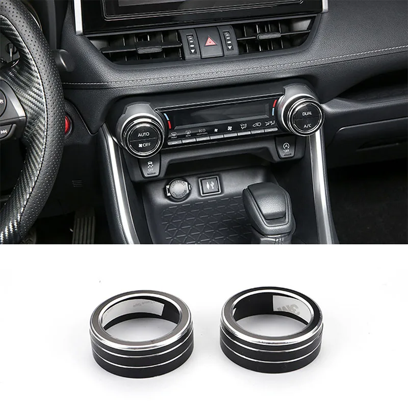 2Pcs Aluminum Alloy Air Conditioner Knob Bright Circle For Toyota RAV4 2019 2020 Interior Knob Decoration Accessories
2Pcs Aluminum Alloy Air Conditioner Knob Bright Circle For Toyota RAV4 2019 2020 Interior Knob Decoration Accessories