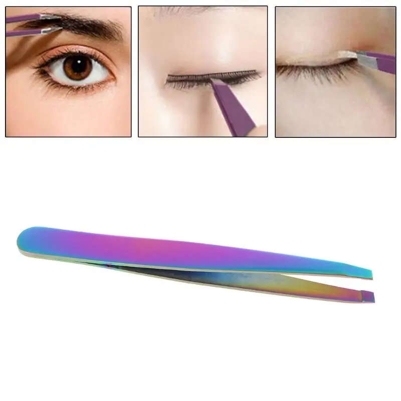 Pro Eyebrow Tweezers Hair Beauty Slanted Stainless Steel Tweezer Makeup Tool
Pro Eyebrow Tweezers Hair Beauty Slanted Stainless Steel Tweezer Makeup Tool