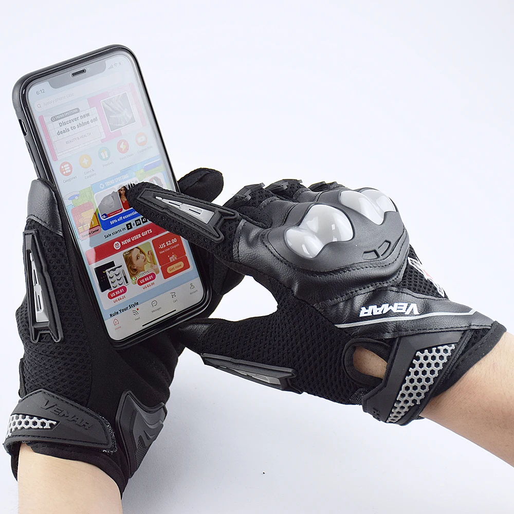 VEMAR Summer Motorcycle Gloves Men Touch Screen Breathable Motobike Riding Moto Protective Gear Motorbike Motocross Gloves
VEMAR Summer Motorcycle Gloves Men Touch Screen Breathable Motobike Riding Moto Protective Gear Motorbike Motocross Gloves