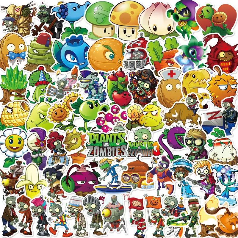 100 Plants Vs. Zombies Stickers Children's Cartoon Bonus Stickers Waterproof Decorative Stickers for Laptop Luggage
100 Plants Vs. Zombies Stickers Children's Cartoon Bonus Stickers Waterproof Decorative Stickers for Laptop Luggage