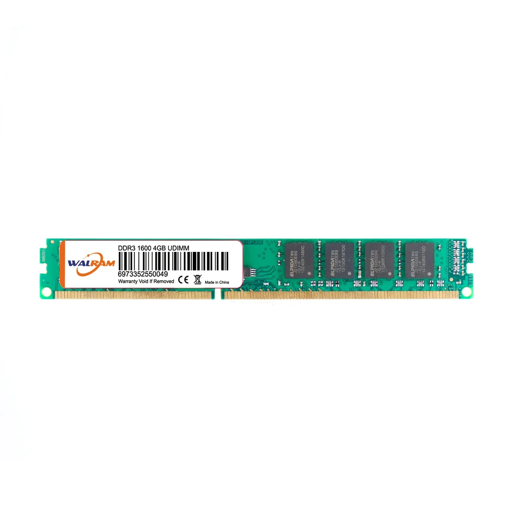 4GB DDR3 1600MHZ pc3-12800 magnesium core Walram 240pin desktop memory RAM
4GB DDR3 1600MHZ pc3-12800 magnesium core Walram 240pin desktop memory RAM