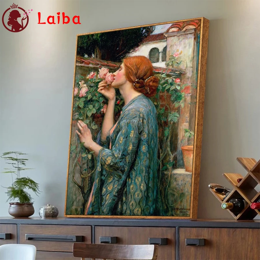 DIY Diamond Painting Famous Dutch artistic woman smelling flowers Diamond Mosaic Full Drill Square Cross Stitch Handmade Hobby
DIY Diamond Painting Famous Dutch artistic woman smelling flowers Diamond Mosaic Full Drill Square Cross Stitch Handmade Hobby