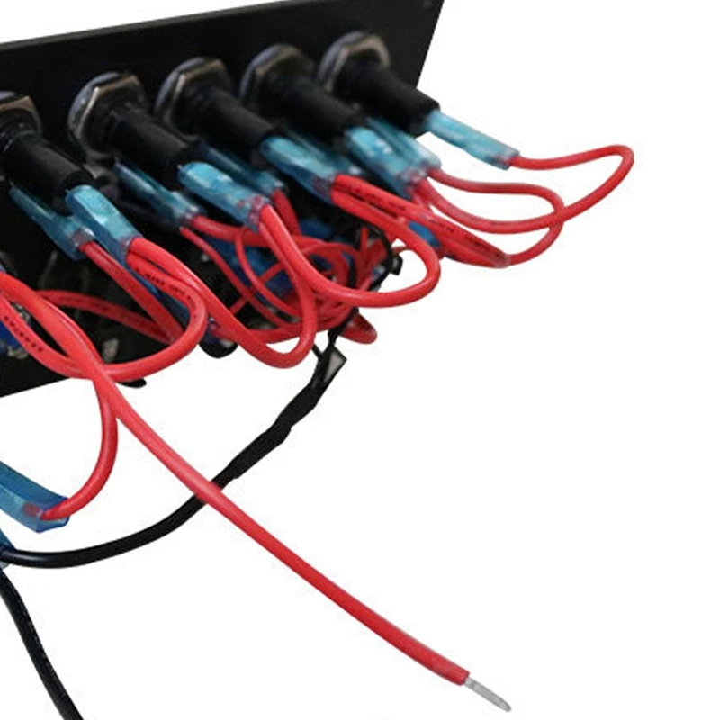 6 Gang Marine Toggle Switch Panel DC 12V/24V Fused ON/OFF Overload Switch Panel with Light for Boat Caravan RV
6 Gang Marine Toggle Switch Panel DC 12V/24V Fused ON/OFF Overload Switch Panel with Light for Boat Caravan RV