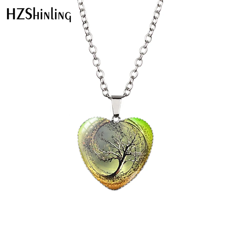 Новинка 2016 ожерелье с сердцем из дивергента подвеска деревом ювелирные изделия