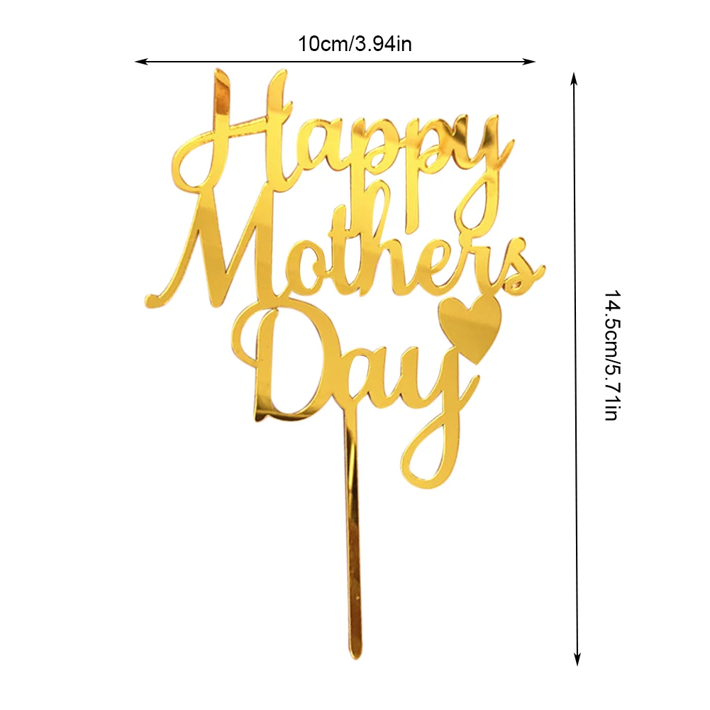 Happy Mother's Day Cake Topper Acrylic Letter Cake Picks Cake Decoration Cupcake Toppers Party Supplies
Happy Mother's Day Cake Topper Acrylic Letter Cake Picks Cake Decoration Cupcake Toppers Party Supplies