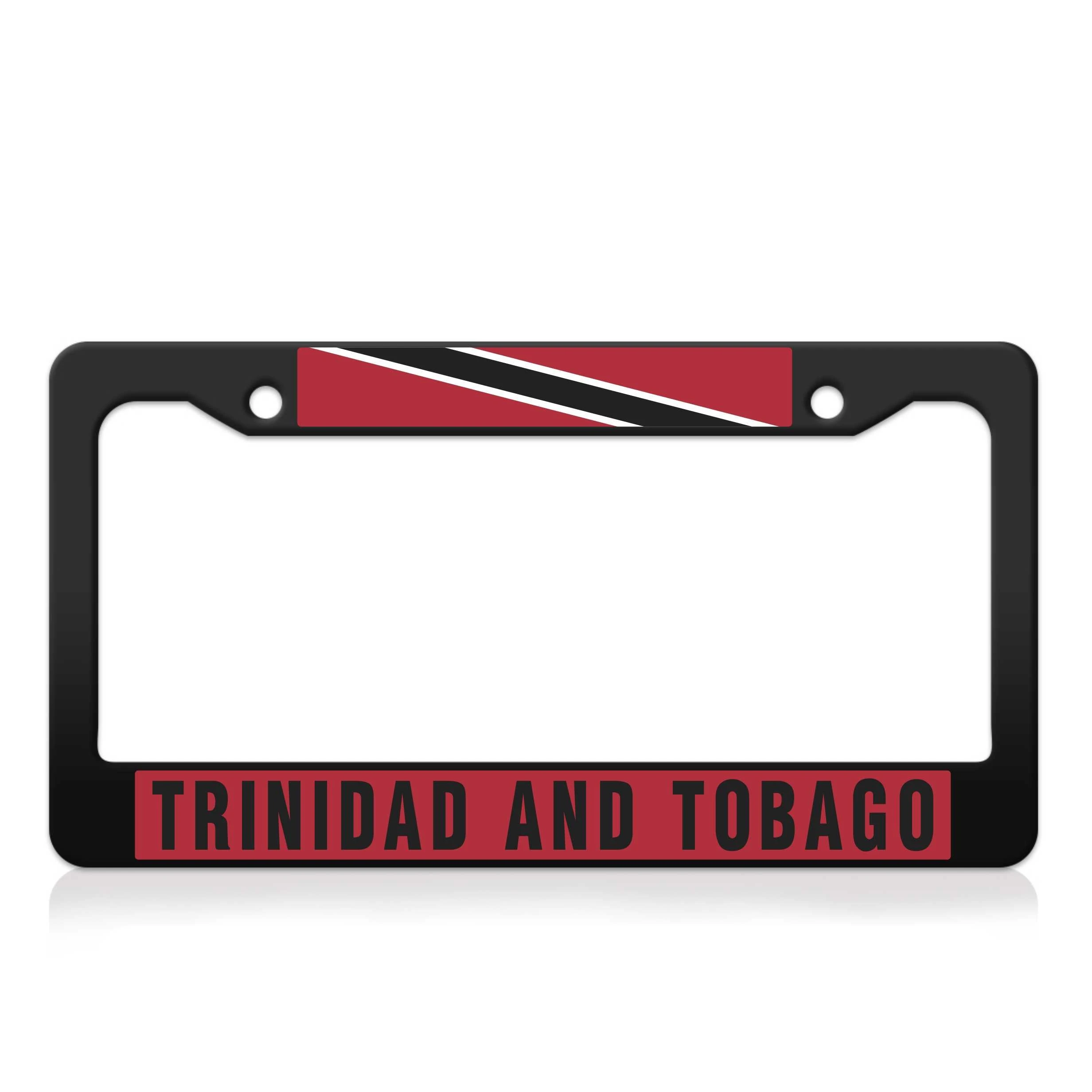Trinidad and Tobago Metal License Plate Frame Car Tag Holder with Screw Caps
Trinidad and Tobago Metal License Plate Frame Car Tag Holder with Screw Caps