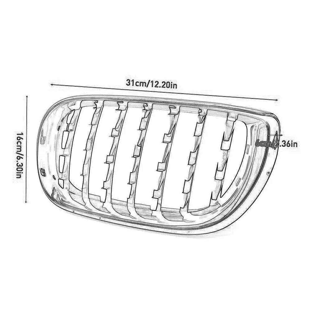 Electroplated Meteor Style Car Grills For E46 3 Series 320i 325i 330xi 325xi 4 Door 4D 2002-2005 Front Mesh Grill
Electroplated Meteor Style Car Grills For E46 3 Series 320i 325i 330xi 325xi 4 Door 4D 2002-2005 Front Mesh Grill
