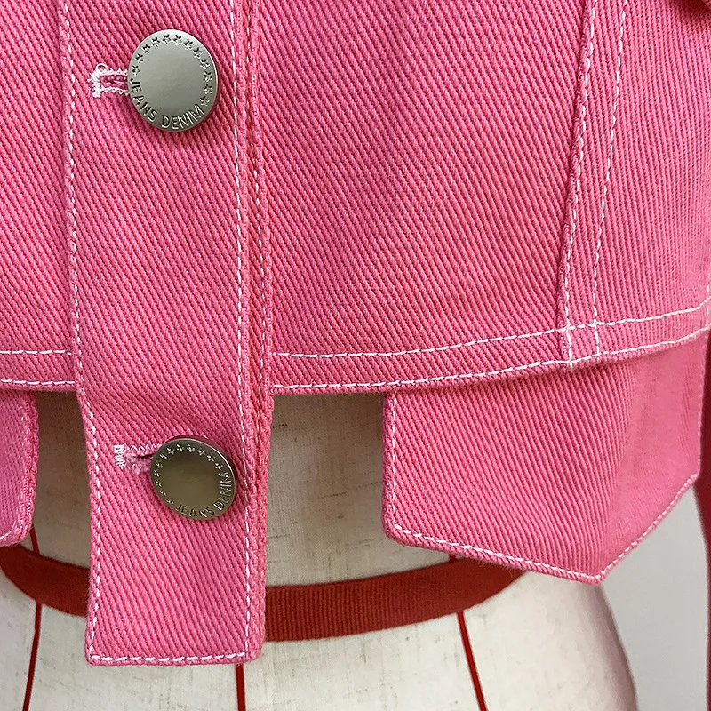 Women Crop Denim Jacket Spring Autumn Buttons Casual Jeans Jacket Coat
Women Crop Denim Jacket Spring Autumn Buttons Casual Jeans Jacket Coat