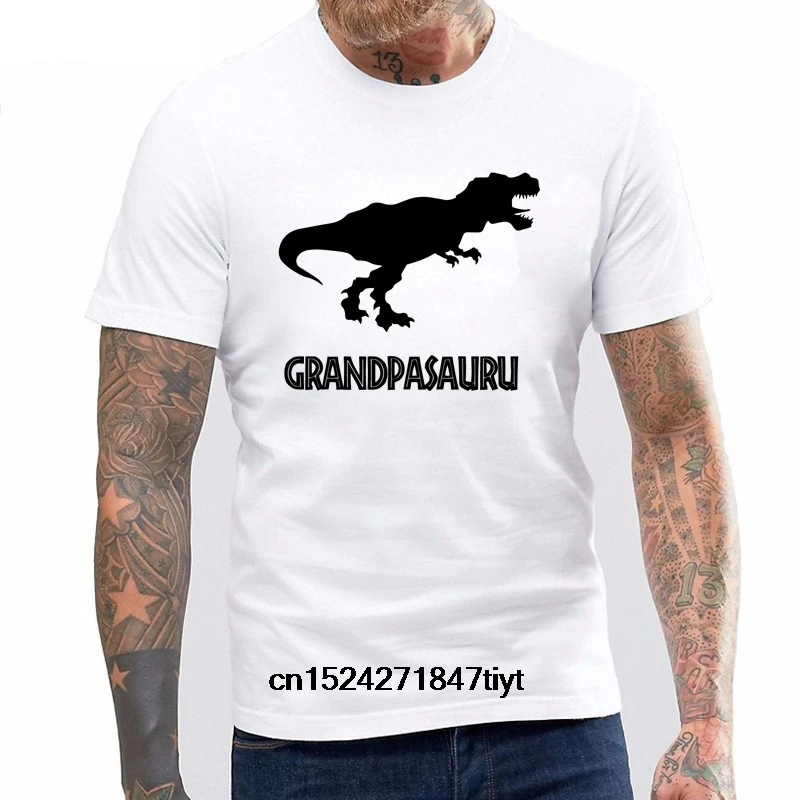 Рекс научный имя дизайнер футболки для высоких дедушка подарки Grandpasaurus О