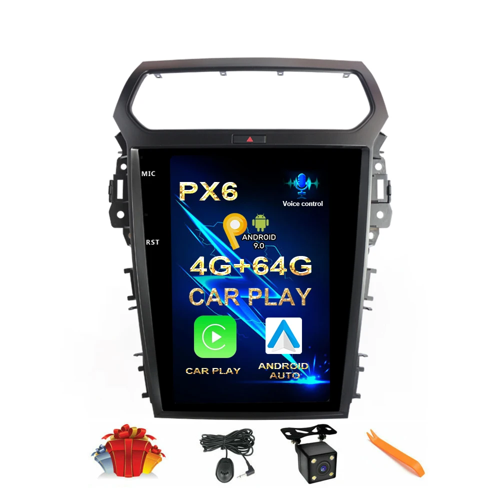 CUSP 12.1 Inch Vertical Tesla Screen Android 4G+64G PX6 Multimedia Player For Ford Explorer Car GPS Navigation Stereo AutoRadio
CUSP 12.1 Inch Vertical Tesla Screen Android 4G+64G PX6 Multimedia Player For Ford Explorer Car GPS Navigation Stereo AutoRadio