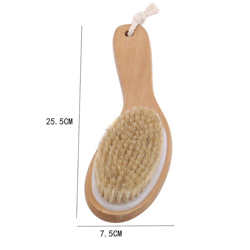 Natural Bristle Middle Long Handle Wooden Scrub Skin Massage Shower Body Bath Brush Round Head Bath Brushes Bathroom Accessories 
Natural Bristle Middle Long Handle Wooden Scrub Skin Massage Shower Body Bath Brush Round Head Bath Brushes Bathroom Accessories