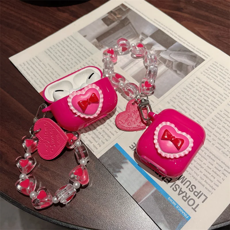 Cute For Airpods 1 2 Rose Red Love Lanyard Silicon Protective Cover Air Pod 3 Case For Airpods Headphone Carrying Box Fundas
Cute For Airpods 1 2 Rose Red Love Lanyard Silicon Protective Cover Air Pod 3 Case For Airpods Headphone Carrying Box Fundas