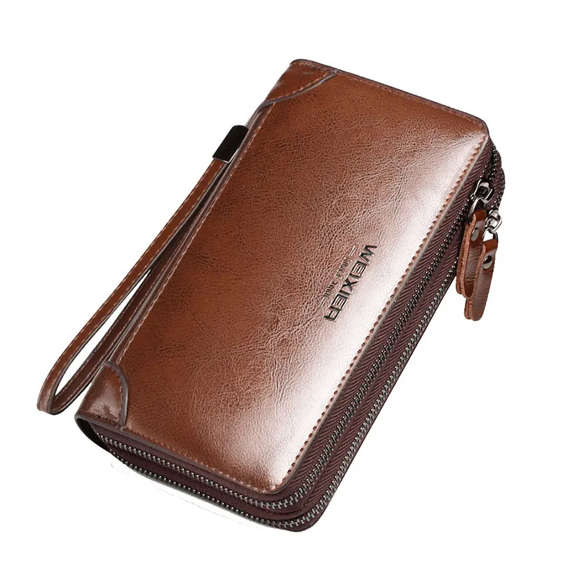 2021 New Retro Long Wallet Clutch Bag with Wristband Men Card Holder Bags Phone Pouch Coin Pocket Male Cash Purse Double Zipple
2021 New Retro Long Wallet Clutch Bag with Wristband Men Card Holder Bags Phone Pouch Coin Pocket Male Cash Purse Double Zipple