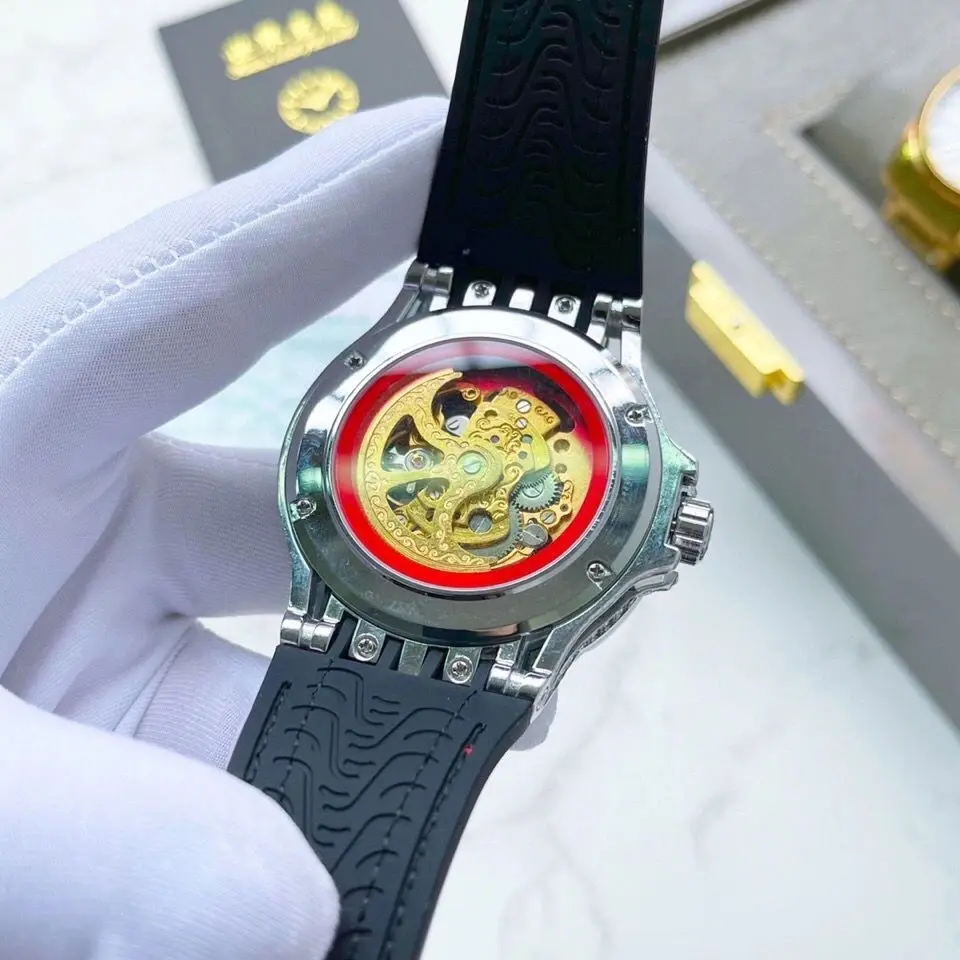 NEW Roger's high-end and handsome eagle eye mechanical Tourbillon hollow fashion sports watch
NEW Roger's high-end and handsome eagle eye mechanical Tourbillon hollow fashion sports watch