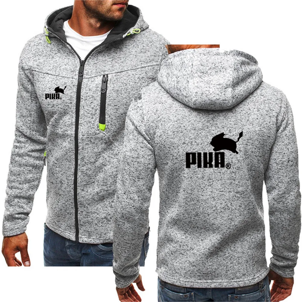 2021 Spring and autumn men's PIKA car logo stitching hat sweater fashion trend brand camouflage printing pocket zipper top
2021 Spring and autumn men's PIKA car logo stitching hat sweater fashion trend brand camouflage printing pocket zipper top