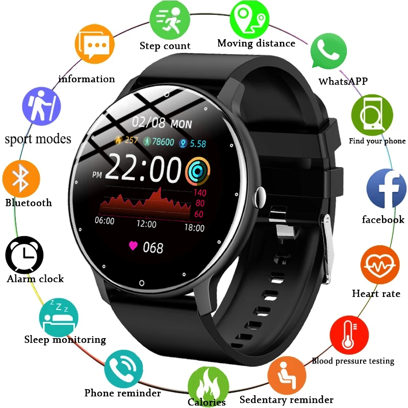 LIGE 2021 New Smart Watch Men Full Touch Screen Sport Fitness Watch IP67 Waterproof Bluetooth For Android ios smartwatch Men+box
LIGE 2021 New Smart Watch Men Full Touch Screen Sport Fitness Watch IP67 Waterproof Bluetooth For Android ios smartwatch Men+box