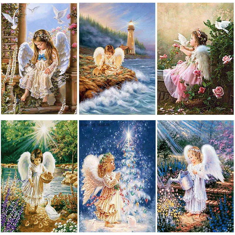 DIY 5D Diamond Painting Small Angel Diamond Embroidery Full Round Drill Resin Rhinestones Mosaic Cross Stitch Manual Home Decor
DIY 5D Diamond Painting Small Angel Diamond Embroidery Full Round Drill Resin Rhinestones Mosaic Cross Stitch Manual Home Decor