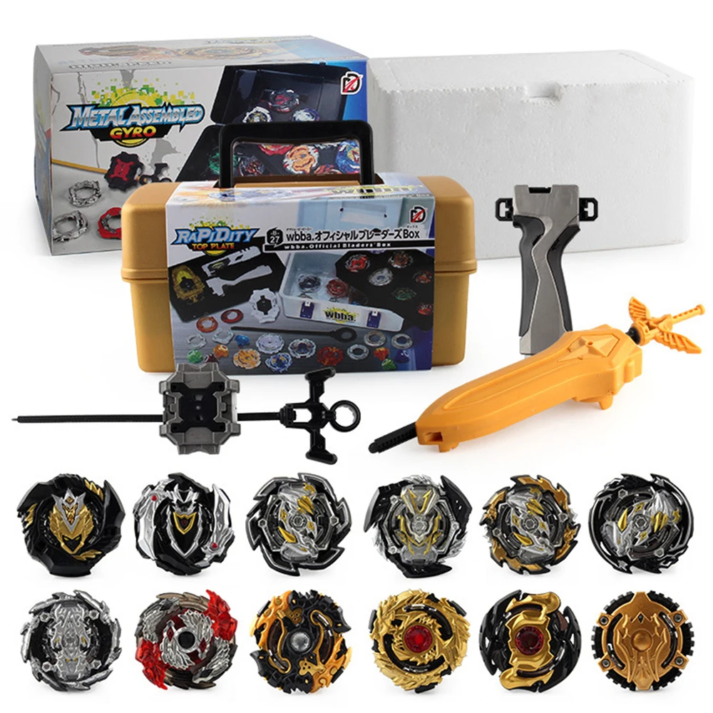 Волчок Beyblades, набор из металлического сплава, XD168-21R 12 шт., черно-золотые гироскопические игрушки для детей
Волчок Beyblades, набор из металлического сплава, XD168-21R 12 шт., черно-золотые гироскопические игрушки для детей