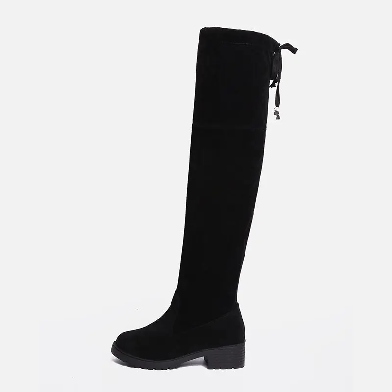 Over the knee boots women 2020 new net red cotton shoes women's middle heel versatile high tube thin elastic boots round head
Over the knee boots women 2020 new net red cotton shoes women's middle heel versatile high tube thin elastic boots round head