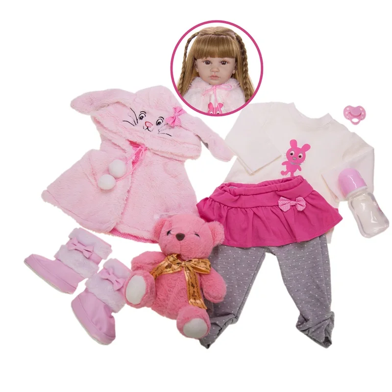 24 Inch Baby Reborn Girl Doll 60cm Lifelike Reborn Baby Dolls Toy Cute Newborn Toddler Educational Gifts Christmas Gift
24 Inch Baby Reborn Girl Doll 60cm Lifelike Reborn Baby Dolls Toy Cute Newborn Toddler Educational Gifts Christmas Gift