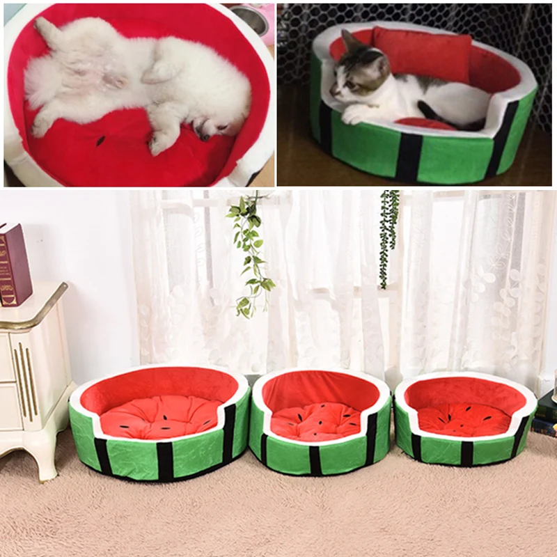 Plush Dog and Cat Bed Home Comfort Pet Watermelon Bed Winter Pet Dens Small Dog Cat Kennel FHJ889
Plush Dog and Cat Bed Home Comfort Pet Watermelon Bed Winter Pet Dens Small Dog Cat Kennel FHJ889