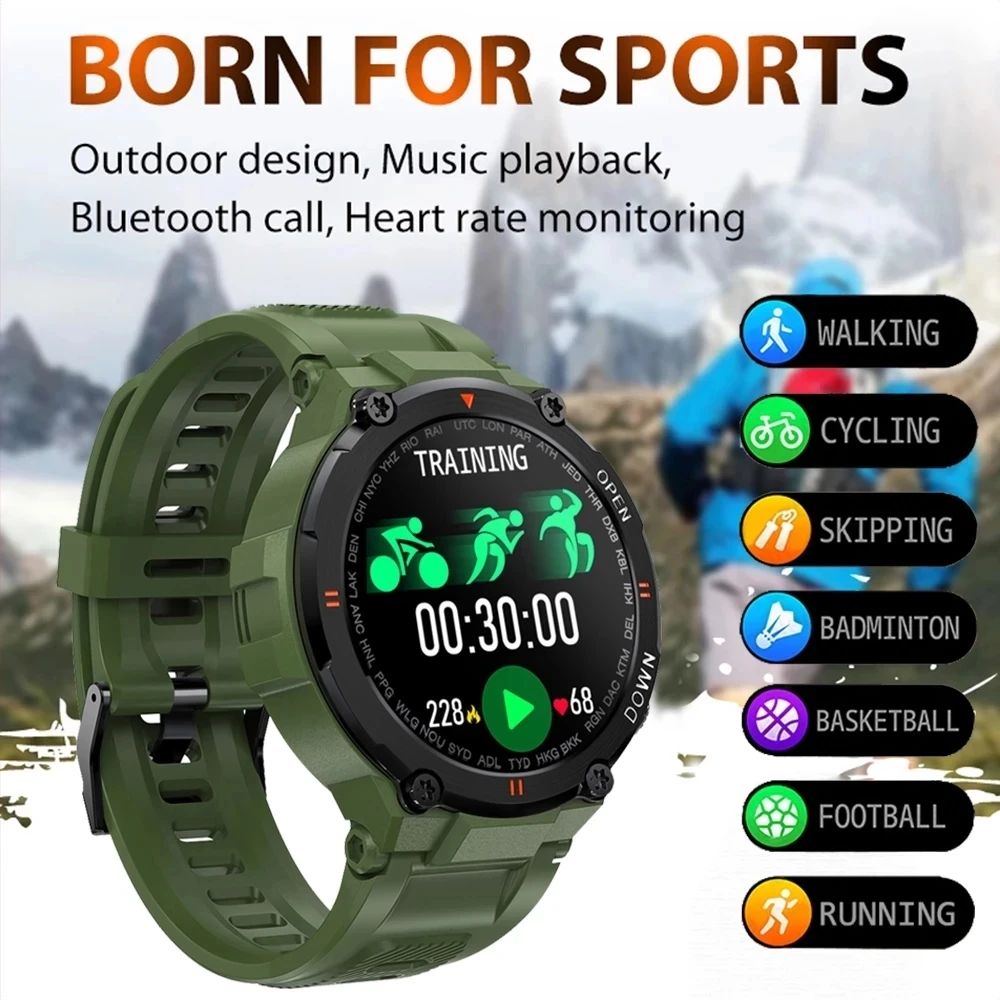 Новинка 2022 мужские умные часы для спорта фитнеса вызова по Bluetooth