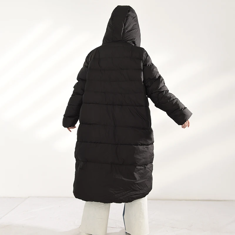 down large black jacket, long and warm, with Hoodie, long sleeves, women's windbreaker, autumn, winter, 2021, 1b91601
down large black jacket, long and warm, with Hoodie, long sleeves, women's windbreaker, autumn, winter, 2021, 1b91601